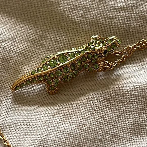 Kate Spade “Swamped” Pavé Alligator Mini Pendant Necklace - Picture 2 of 7